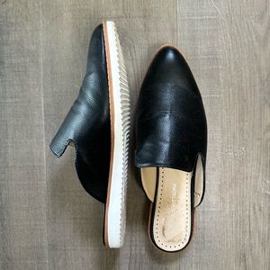 Leather mules